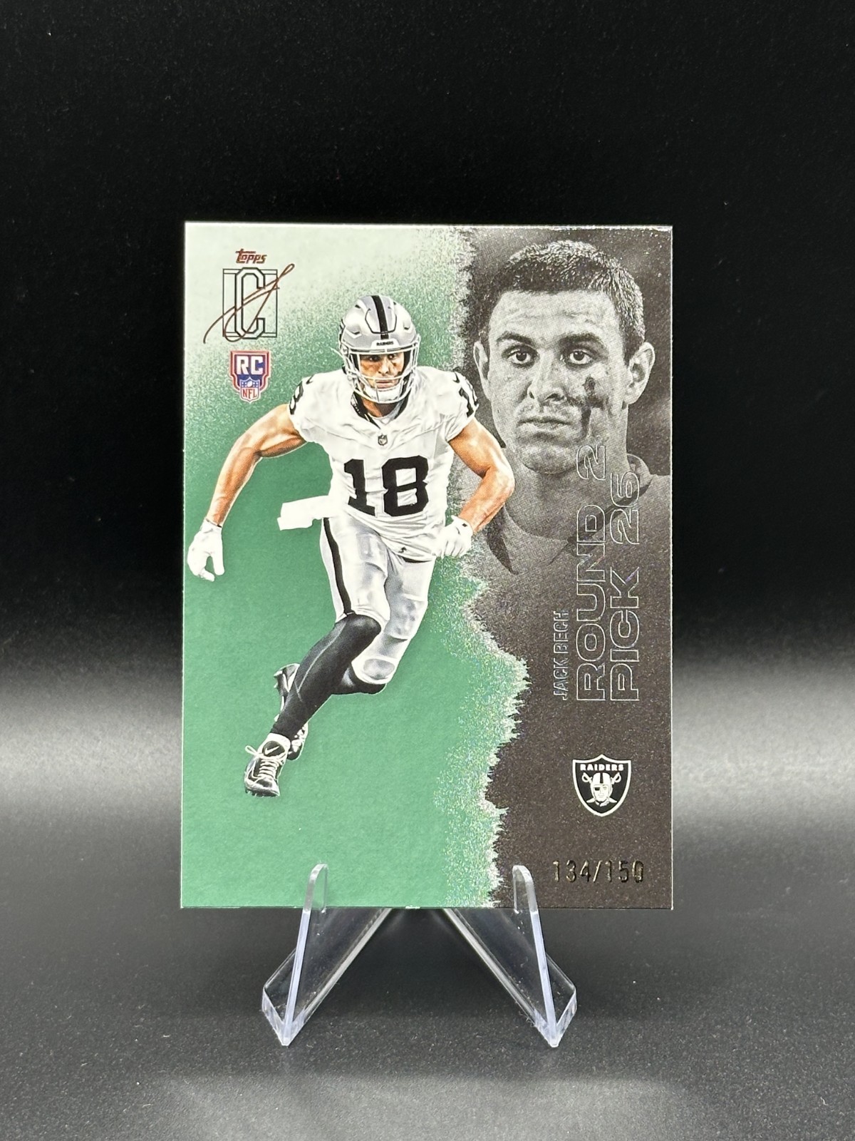 Jack Bech Topps 2025 Signature Class #129 Raiders Rookie Green💥/150 💥