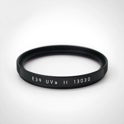 Brand New LEICA UV Filter UVa II  E39 Filter/39mm - Black  13030