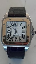 Cartier Santos 100 2656 W20072X7 18k Gold Stainless Steel 38MM Men's w/box