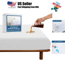 Twin Mattress Protector Waterproof, Twin Mattress Pad Cover Fitted up to 14''...