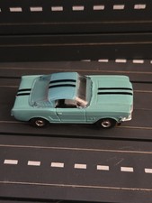 Vintage Aurora HO SLOT CAR T-Jet Turquoise Ford Mustang Fastback BEAUTIFUL WOW