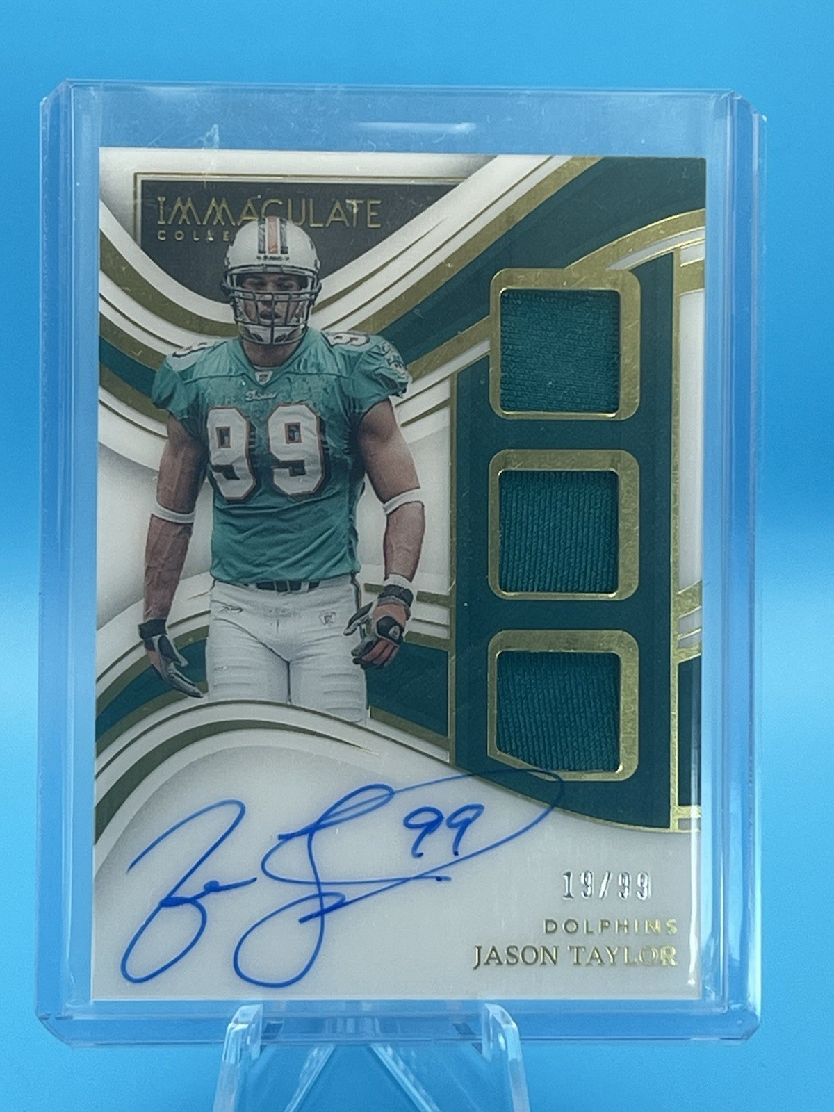 Jason Taylor Panini Immaculate Collection Immaculate Players Collection Autograph Relics #PCJTA Base