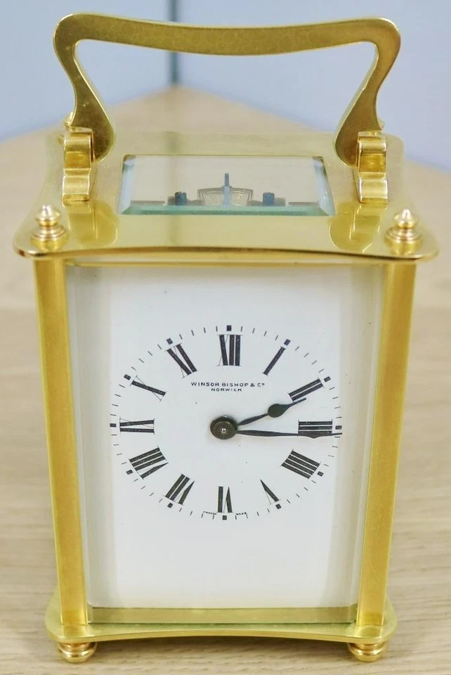 Antique 19thC French 8 Day Bronze Ormolu Unusual Design Timepiece Carriage Clock - Image 3 of 4