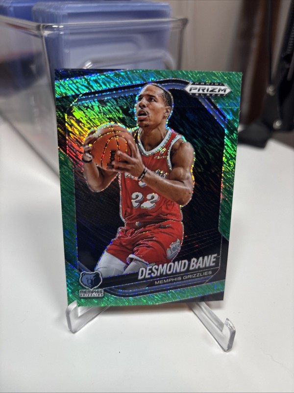 2024-25 Panini Prizm Black Green Shimmer Fotl Desmond Bane /7