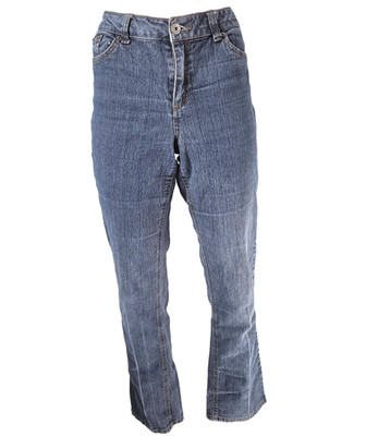 Vintage Jeans Y2K Stretch Mid Rise Straight Leg Blue Denim Anko Size 14