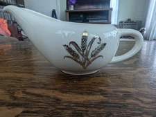 Vintage Homer Laughlin Golden Wheat Pattern Creamer Or Small Gravy Boat (A)