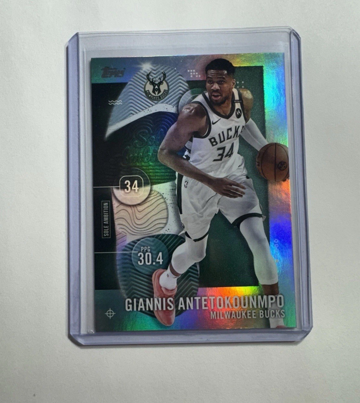 2025-26 Topps Sole Ambition Holo Giannis Antetokounmpo Bucks #SA-5 C70 Case Hit