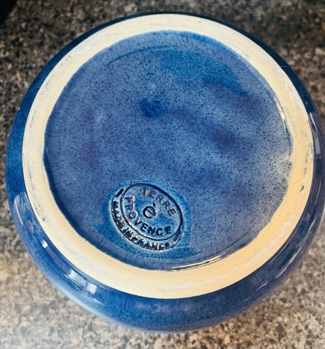 Terre E Provence - Medium size Blue Mixing/Centerpiece Bowl - French - Picture 5 of 6