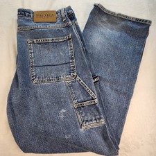 VTG Y2k Nautica Baggy Jeans Carpenter Mens 34x34 Skater Wide Baggy