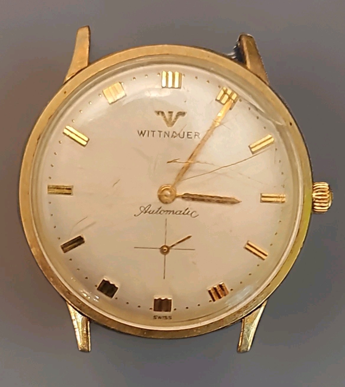 Plated Gold Men's FOR 10K - PARTS / Vintage Wittnauer Watch Automatic REPAIR - vintagewatches.pk
