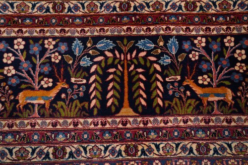 Antique Vegetable Dye Living Room Large Rug 10x14 Traditional Floral Wool Carpet - Picture 6 of 16
