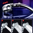  Set of 2 Handbrause Stabhandbrause Verstellbarer Duschkopf Badezimmer