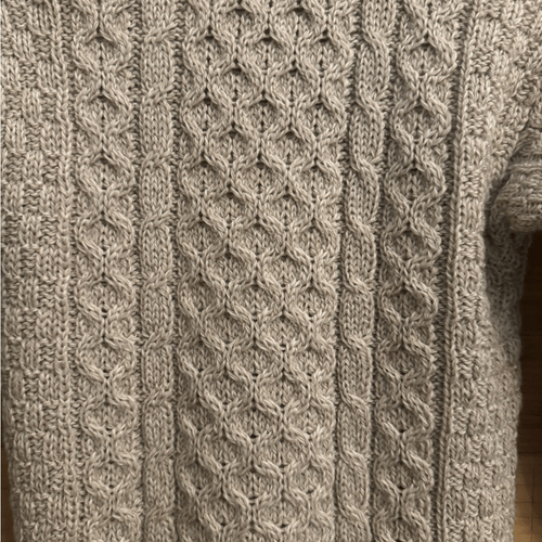 Aran Crafts Size 8-11 Girls Child Thick Wool Cable Knit Button Front Cardigan - Picture 10 of 12