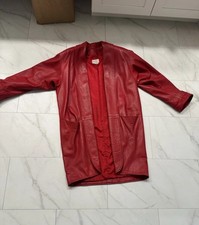 Vintage Vakko Leder Trenchcoat 1985 in NYC gekauft
