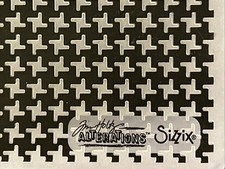 Sizzix Tim Holtz Alterations Texture Faded Embossing Folder Pinwheel 4.5  X 5.5  