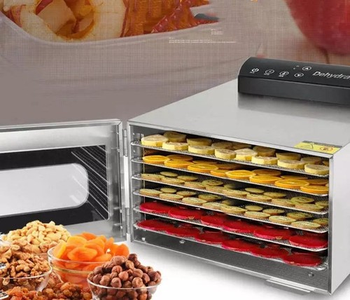 6 Trays Food Dehydrators Stainless Steel Fruit Dehydrators Jerky Meat Dryer - Picture 8 of 11