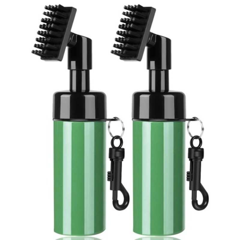 Golf Clubs Cleaning Water Brush Nylon Brush Head And Squeeze Water Bottle 2 Pack