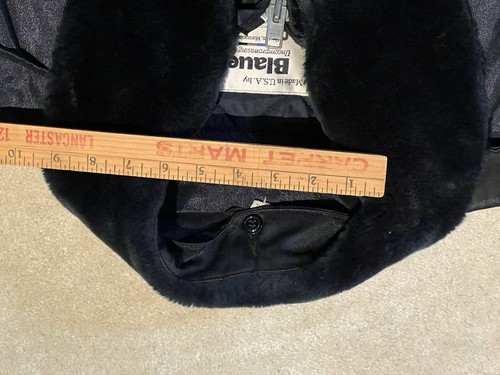 Blauer Police Heavy Jacket 52XL W/ Fur Collar Removable Lining W/ Patches (Read) - Picture 13 of 24