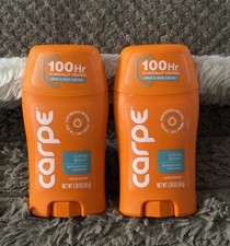 2 Carpe 100HR Sweat Odor Control Antiperspirant Deodorant Clean Sport 1.76