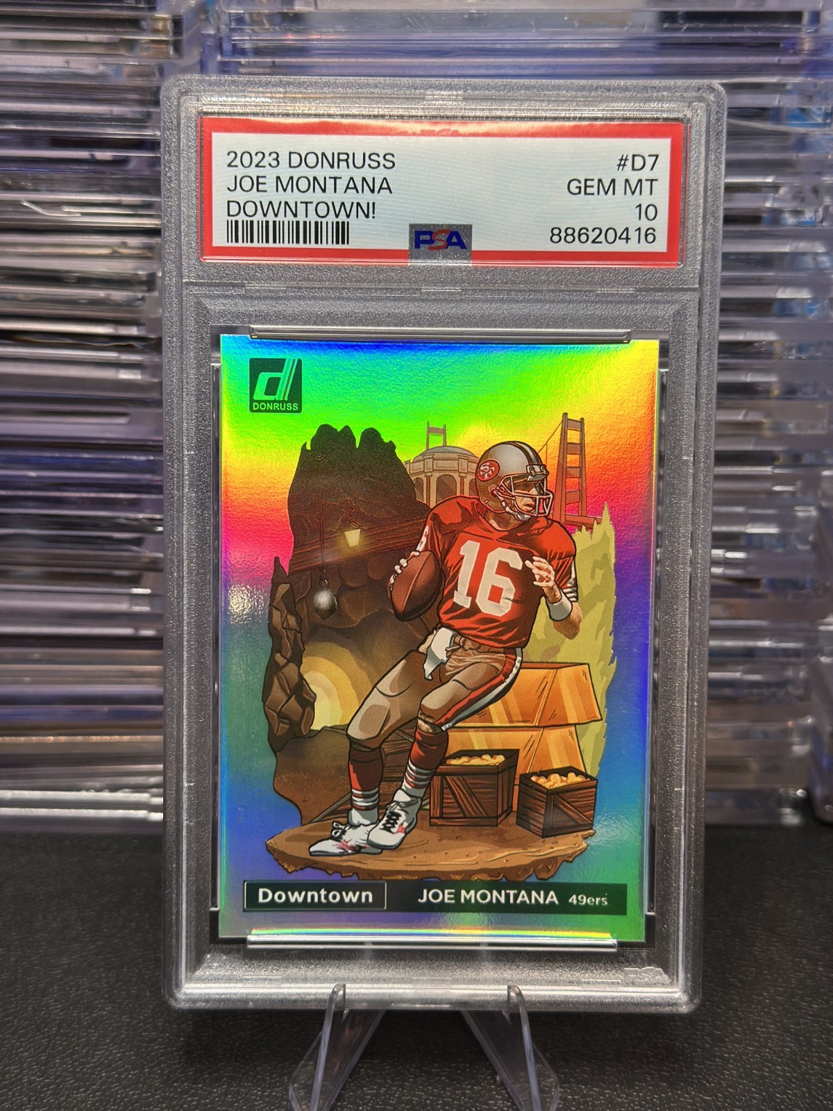 2023 Donruss Joe Montana Downtown #D7 PSA 10 (Gem Mint)
