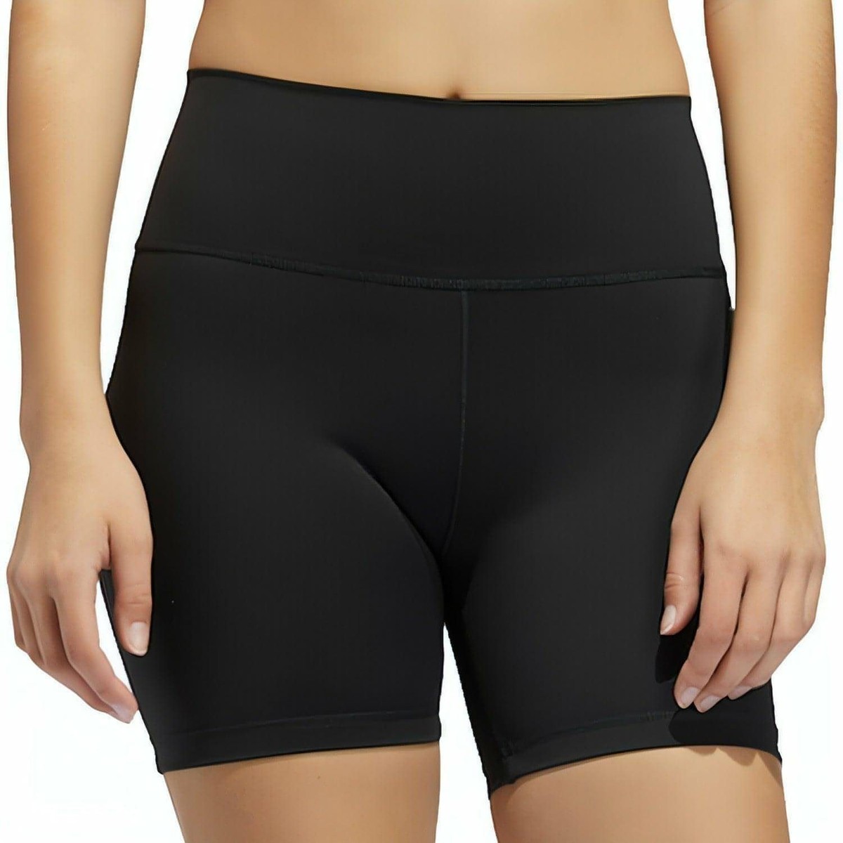 adidas Believe This Womens Short Tights Black Running Fitted