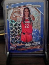 Sonia Citron 2025 Panini WNBA Prizm Blue Velocity Variation RC #148 Mystics