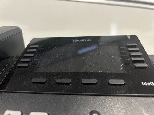 Yealink SIP-T46G Gigabit IP Phone (Cracked Screen, fully functional) - Picture 2 of 6
