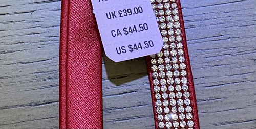 Victoria's Secret Shine Strap Rhinestone Garter Belt Red XS/S - Picture 3 of 3