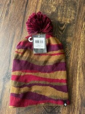 NEW Mountain Hardwear Gas Station Eco Pom Beanie Cocoa Red One Size