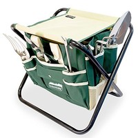 Gardenhome 7 Piece Garden Tool Set Includes Folding Stool With Tool Bag Tools, N on sale Gardenhome 7 Piece Garden Tool Set Includes Folding Stool With Tool Bag Tools, N on sale