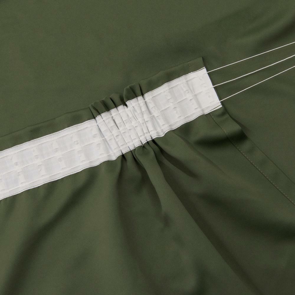 Best Home Fashion 84" L X 52" W Pencil Pleat Blackout Curtains in Moss (2-Pack)