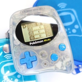 Pokemon Mini Console Blue MIN001 w/ Pok&eacute;mon Center Limited Cases Party Cartridge