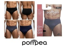 3 PEZZI SLIP MICROFIBRA COSTA POMPEA UOMO ANATOMICO INTIMO MUTANDA VARI COLORI