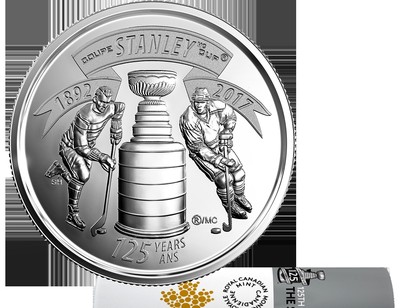 CANADA 2017 STANLEY CUP 125TH Anniversary Quarter 25-Cent from a bank roll
