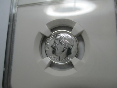 1964 ROOSEVELT DIME 10c - NGC PF 69 - HIGH GRADE SILVER PROOF GEM POINTED 9 NINE - Picture 2 of 11