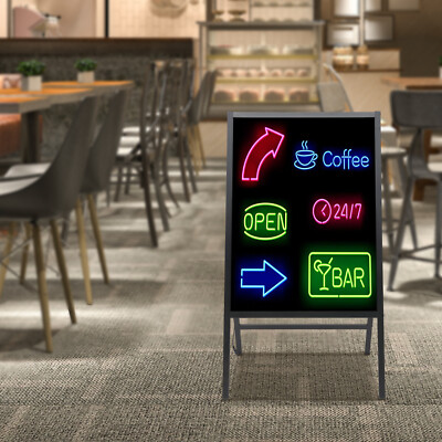 60x80cm LED Message Writing Board Standing Menu Sign Board Message Board US
