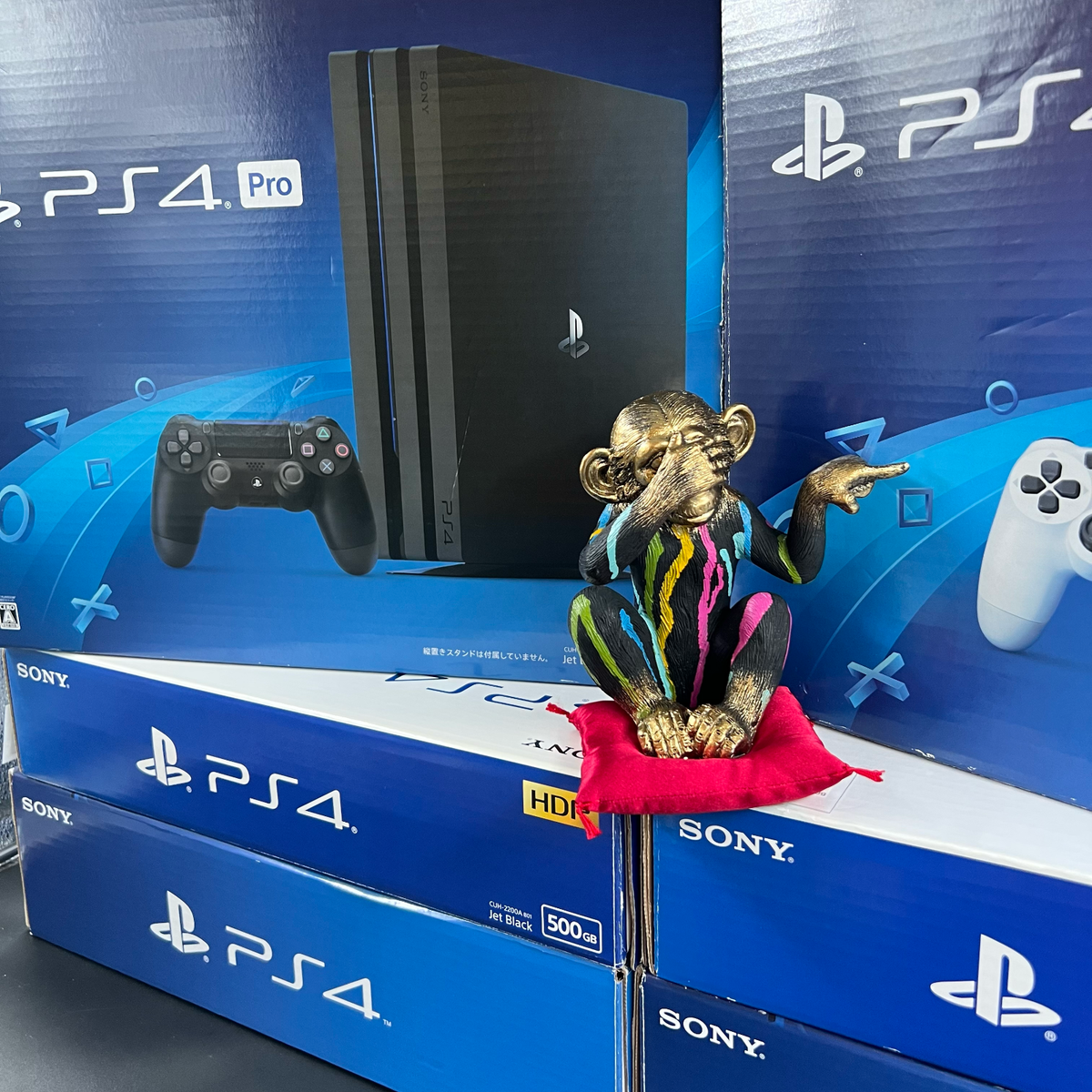 Sony Ps4 Ps4 Pro 1080p With Box PS4 PlayStation Original Slim Pro