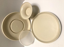 Tupperware Serve-All Cake Pie Holder Pedestal/Chip and Dip Tray - VINTAGE