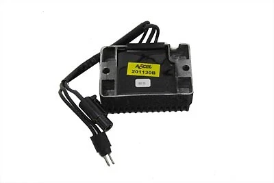 Regulador de voltaje Accel negro 22 amperios para Harley Davidson Foto 2 de 2
