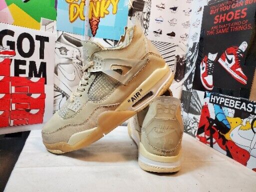 Size 9.5 - Jordan 4 SP x Off-White Mid Sail | eBay Size 9.5 - Jordan 4 SP x Off-White Mid Sail | eBay