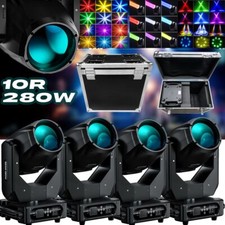 10R 280W LED Beam Moving Head Light Prism Gobo DJ Stage Spot Lighting DMX  Case