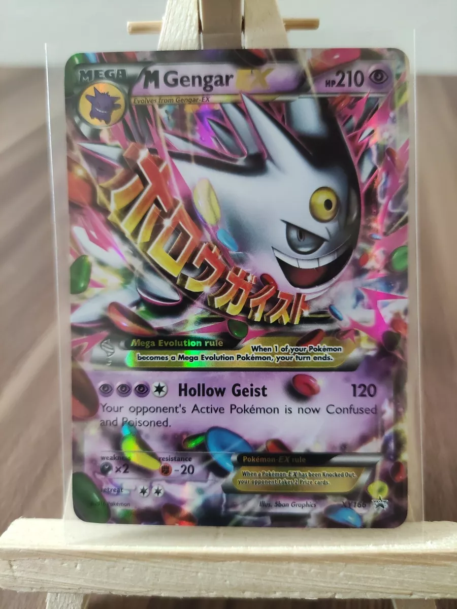 Pokemon Card New Mega M Gengar EX - XY166 - Holo Promo 