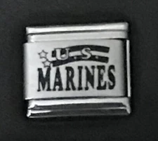 U.S. Marines WHOLESALE LASER ITALIAN CHARM Link 9MM K23