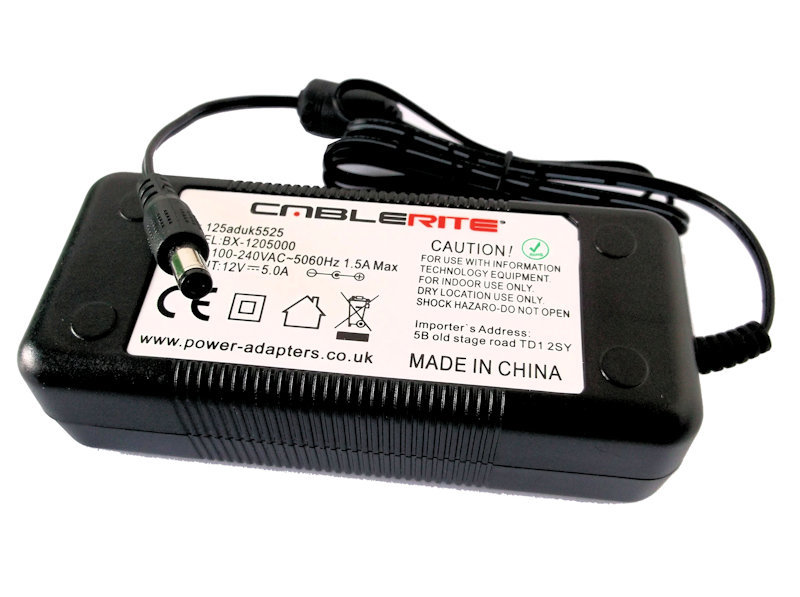 12v Synology DS215j nas server 240v ac-dc power supply unit adapter with cable