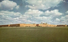 Postcard MI Kalamazoo Upjohn Company Manufacturing Bldg Chrome Vintage PC f7414