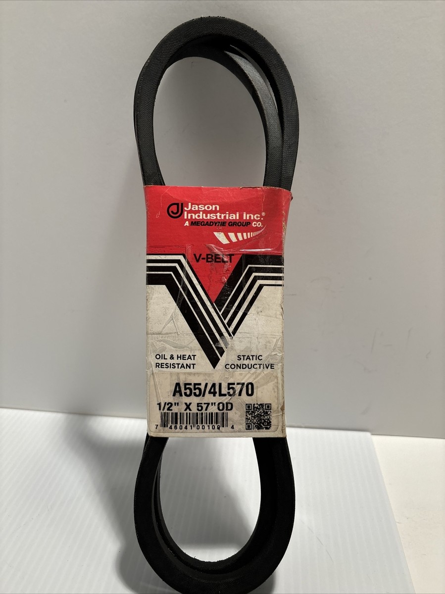 JASON INDUSTRIAL 'DUAL BRAND' V-BELT A55/4L570 1/2