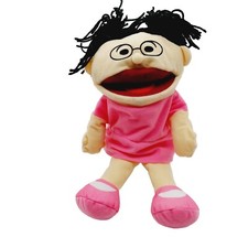 Cody Goes To Kindergarten Ashley Plush Ethnic Hand Puppet 14" Stuffed