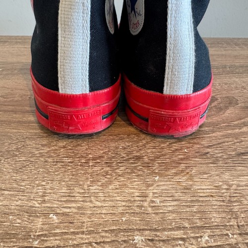 Converse Play Comme Des Garcons UK7 EU40 nere Chuck Taylor designer moda - Foto 12 di 16