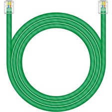 NECABLES CAT5E RJ11 Data Cable DSL Cable 6ft Heavy Duty High-Speed DSL Modem ...