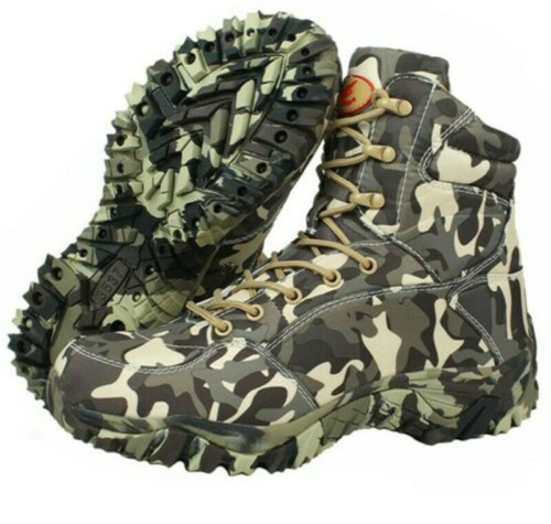 Men Women Military Tactical Combat Camo Boots Fashion High Top Camouflage Boots  - Afbeelding 1 van 14